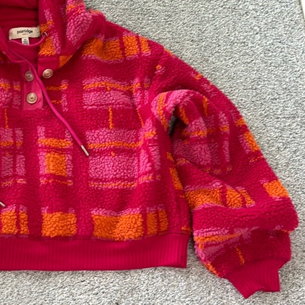 Anthropologie Porridge Quinn Sherpa Fleece Hoodie - Picture 6 of 13